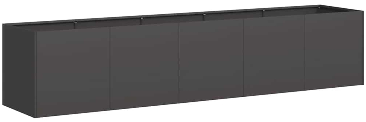 vidaXL Pflanzgefäß Schwarz 200 x 40 x 40 cm Kaltgewalzter Stahl 860682 Bild 1