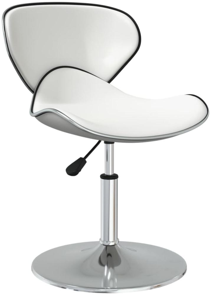 vidaXL Esszimmerstühle 4 Stk. Weiß Kunstleder [3088575] Bild 1