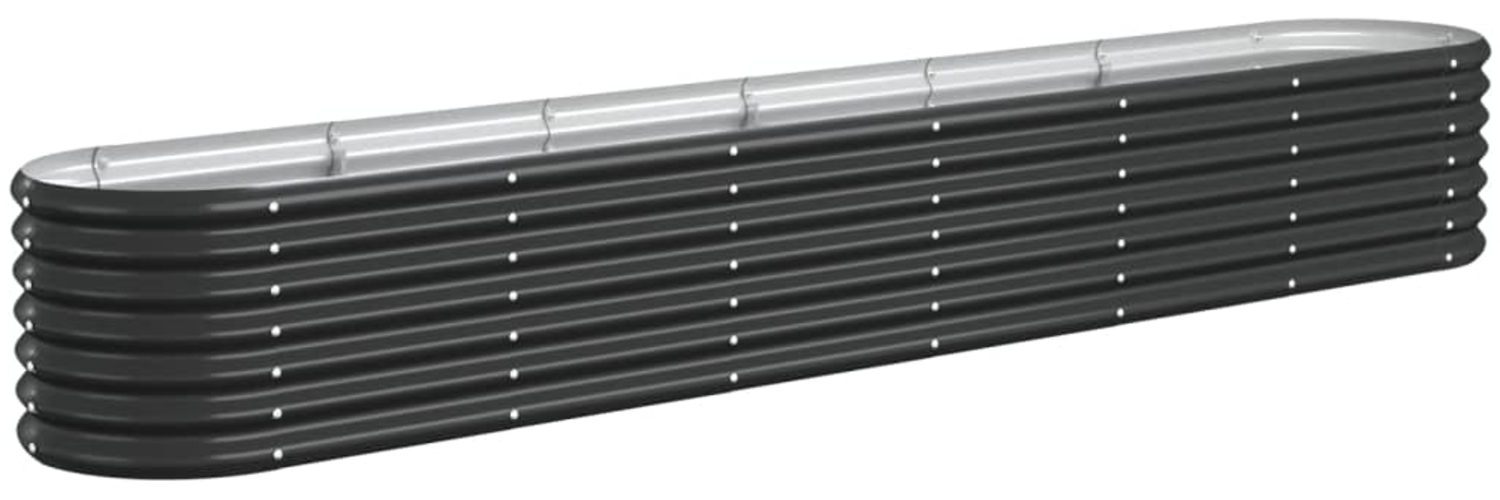 vidaXL Hochbeet Verzinkter Stahl 260x40x36 cm Anthrazit 318881 Bild 1