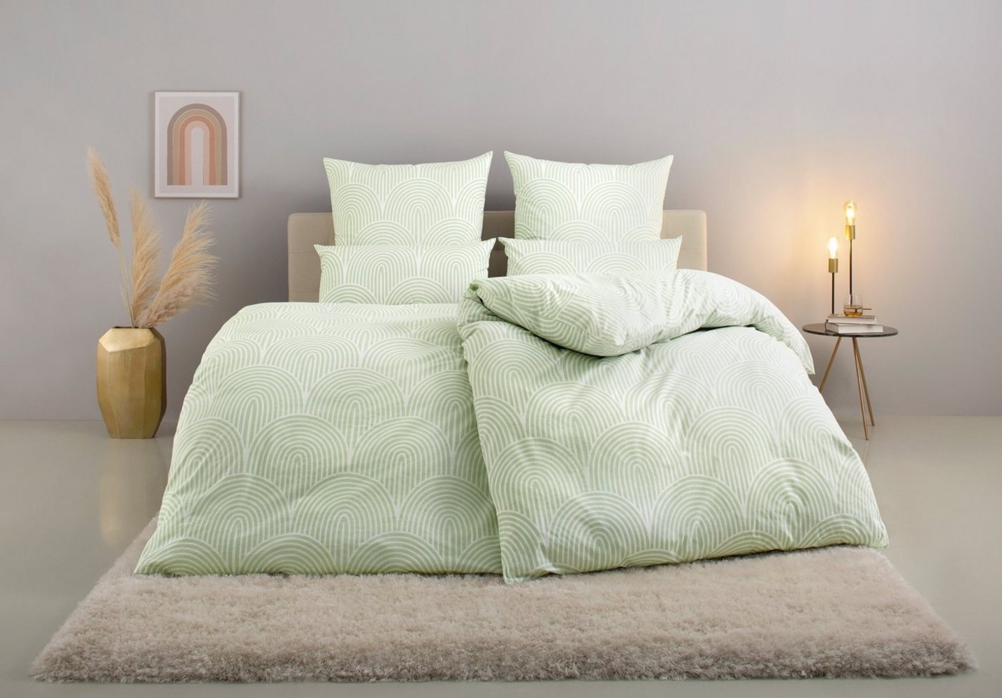 Leonique Bettwäsche Matilda in Gr. 135x200 oder 155x220 cm, Renforcé, 3 teilig, Bettwäsche aus Baumwolle, Bettwäsche mit skandinavischem Design Bild 1