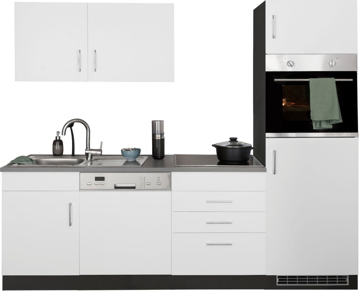 KOCHSTATION Küchenzeile KS-Paris, ohne E-Geräte, Breite 230 cm Bild 1