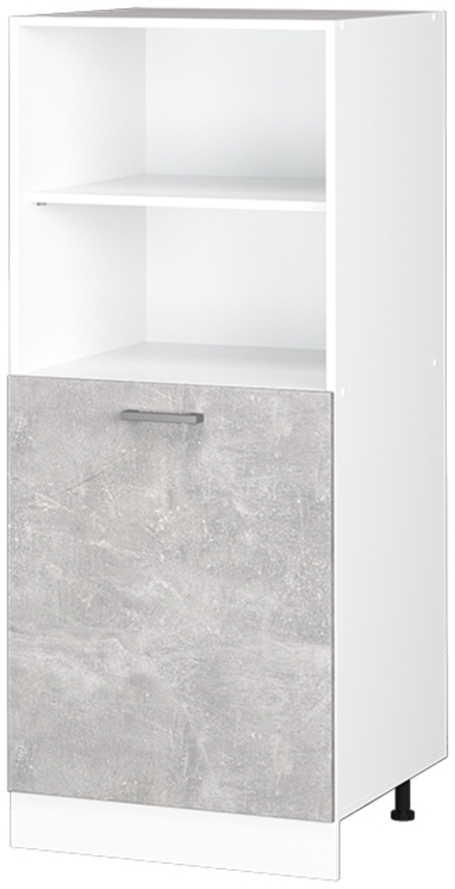 Hochschrank R-Line Beton 60 cm mit offenen Regalen, und Tür Vicco Bild 1