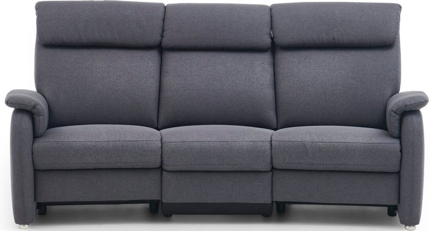 Home affaire 3-Sitzer Turin mit Steckdose und USB-Port auch in Easy care-Bezug, 2 x vollmotorische Relaxfunktion, herunterklappbarer Tisch Bild 1