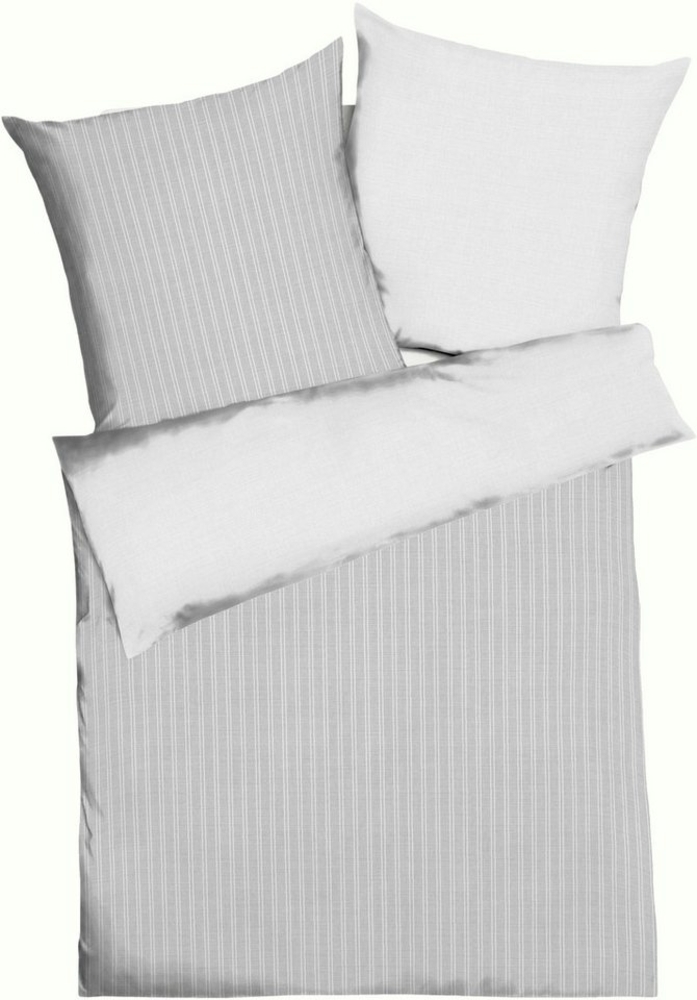 Kaeppel Wendebettwäsche Eternity Combo Bettwäsche, Satin mit seidigem Glanz, Streifen-Design, Mako-Satin, 2 teilig Bild 1