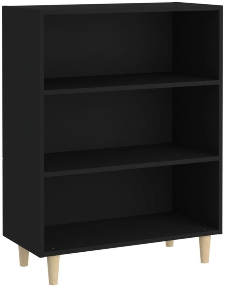 Sideboard Schwarz 69,5x32,5x90 cm Holzwerkstoff [812241] Bild 1