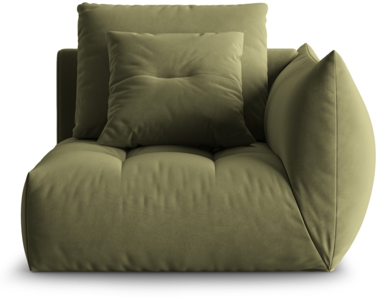 Micadoni Eckmodul Bloom Rechts Samt Casino Hellgrün Bild 1