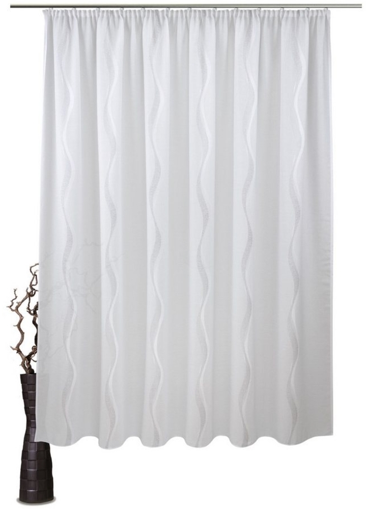 VHG Gardine nach Maß Nara, Kräuselband (1 St), halbtransparent, Polyester Bild 1