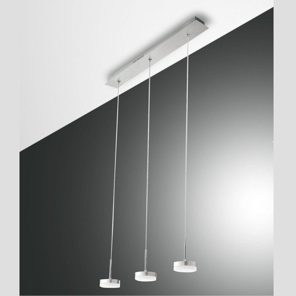 FABAS LUCE No. 3239-47-212 Pendelleuchte DUNK LED 3-flammig, alu gebürstet Bild 1