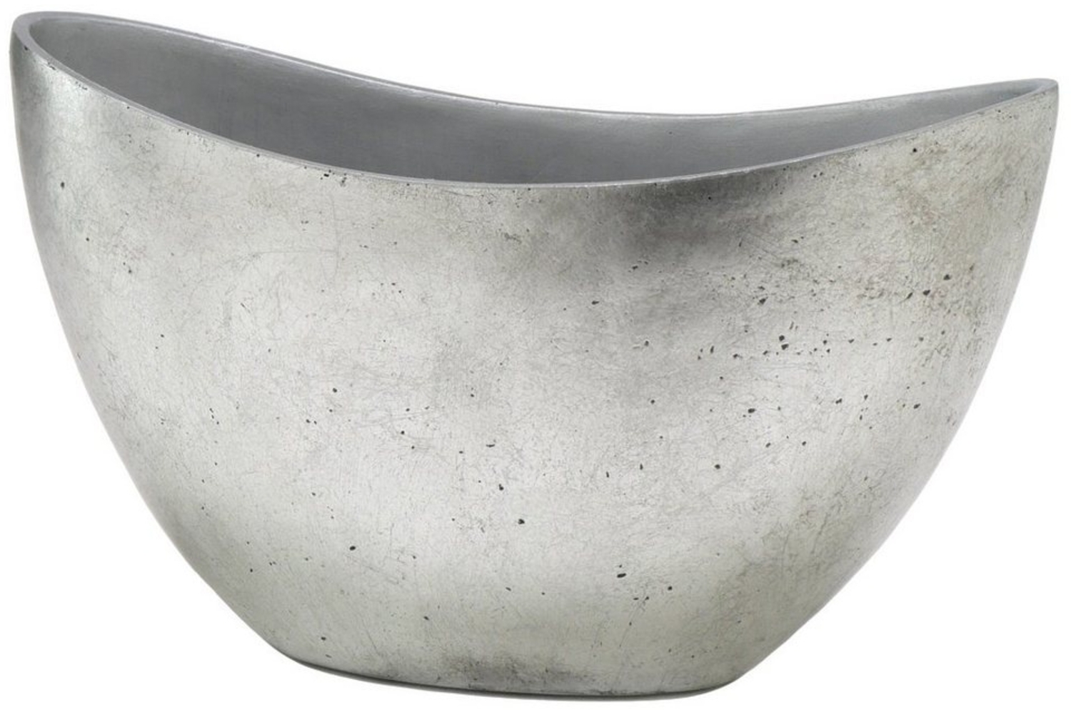 Flingora Jardiniere Odeta, Fiberglas - Indoor - Silber - 37 x 18 x 21 cm Bild 1