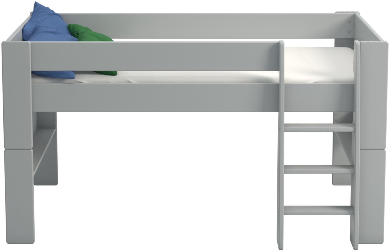 PKline Halbhochbett Molly 90x200 grau Bild 1