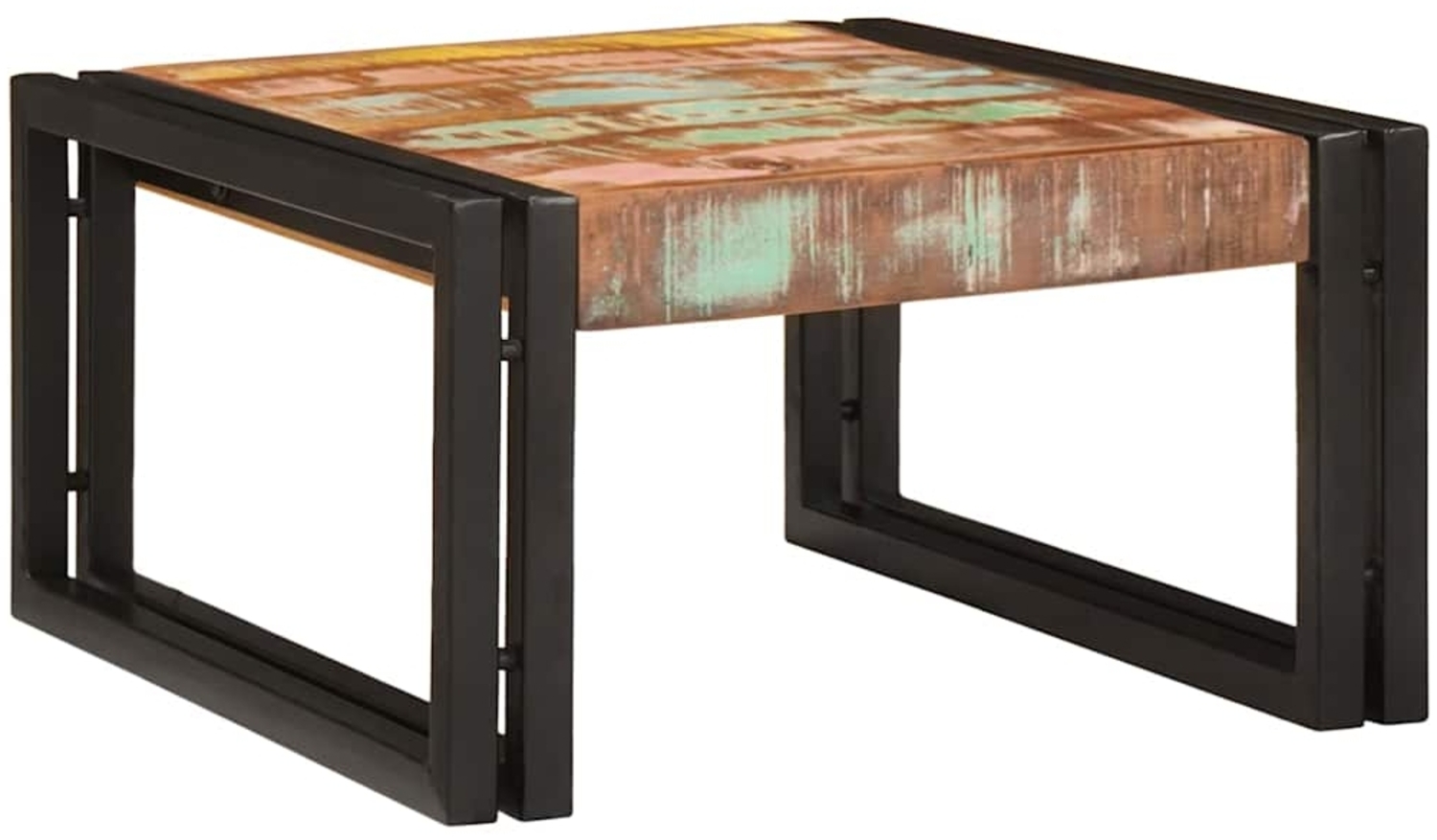 vidaXL Badezimmer Regal 60 x 50 x 23 cm Massivholz Mango und Eisen 4102753 Bild 1