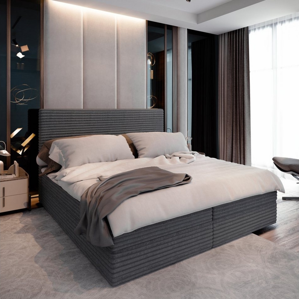 Masseno Boxbett PISA 140x200 cm mit Bonell Matratze und Topper Bild 1