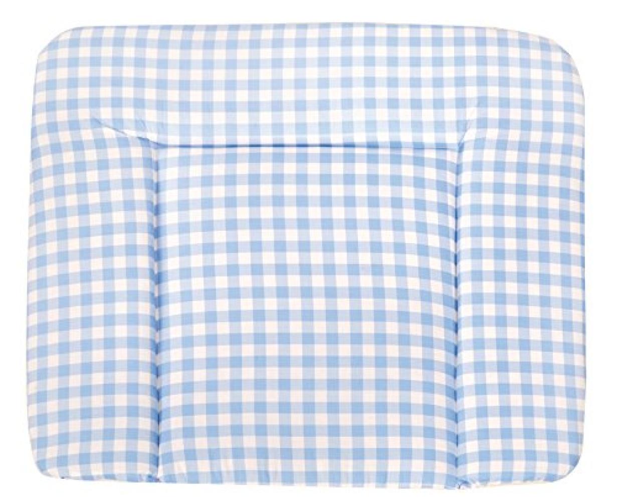 Roba Wickelauflage hellblau, kariert Bild 1
