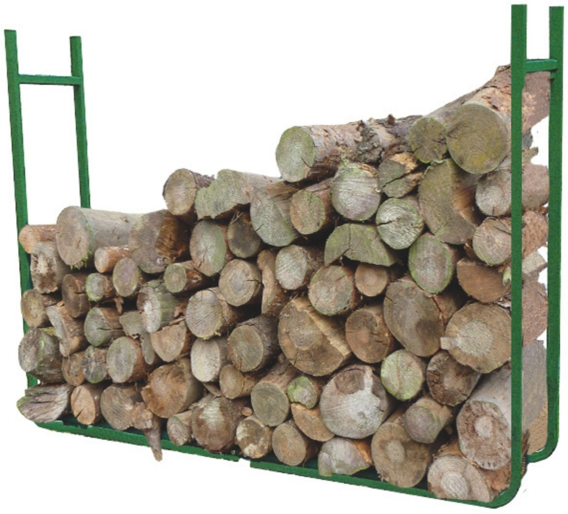 Holzablage, Holzstapel Regal, Stapelhilfe HxBxL: 90 x 20 x 120cm (variabel) Bild 1