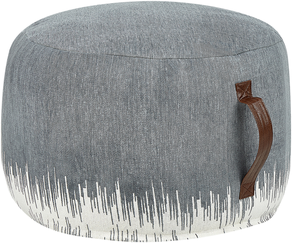 Pouf KAWAI Grau Baumwolle Bild 1