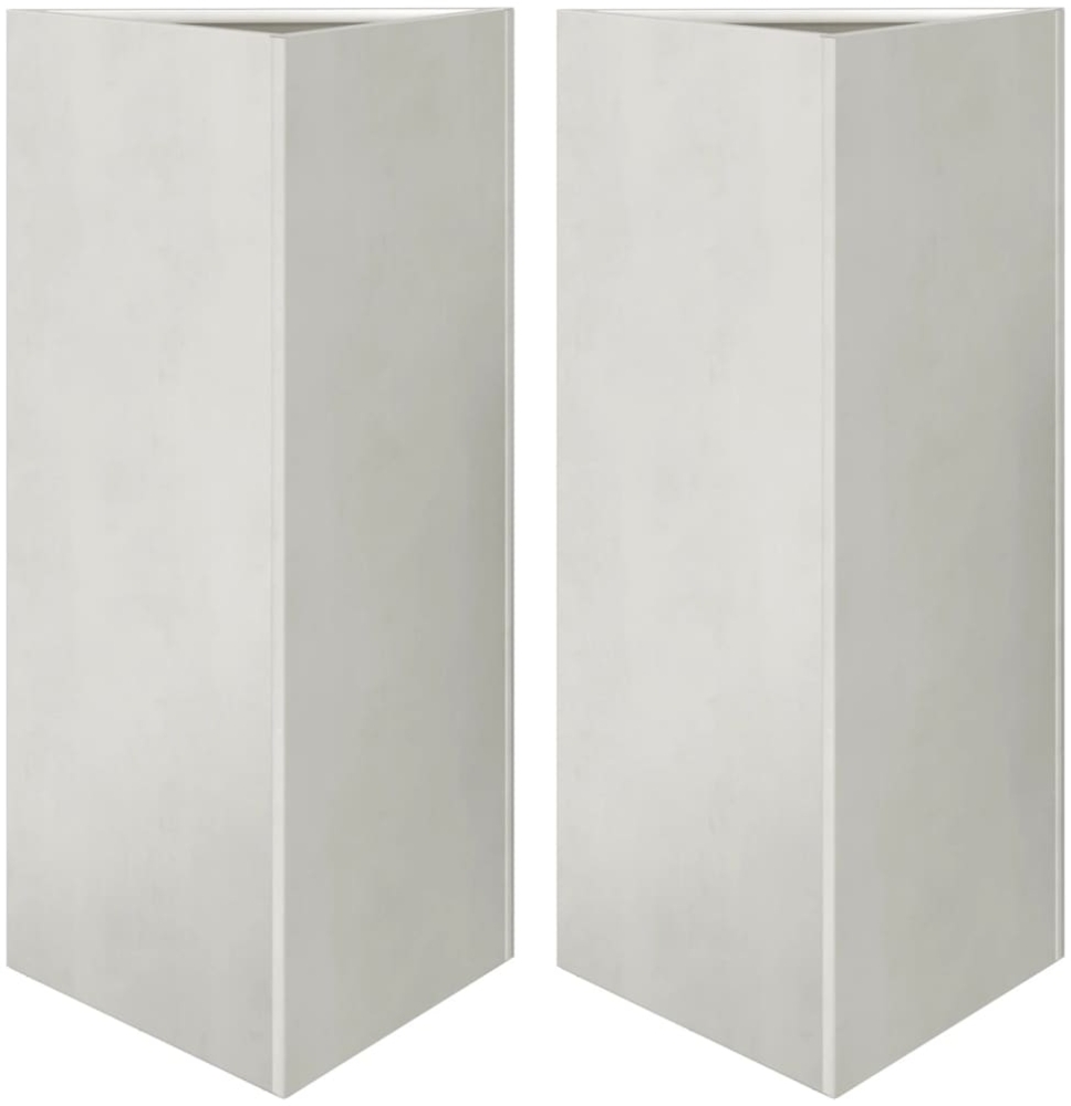 vidaXL Pflanzkübel 2 Stk. Dreieckig 40x40x75 cm Edelstahl 851166 Bild 1