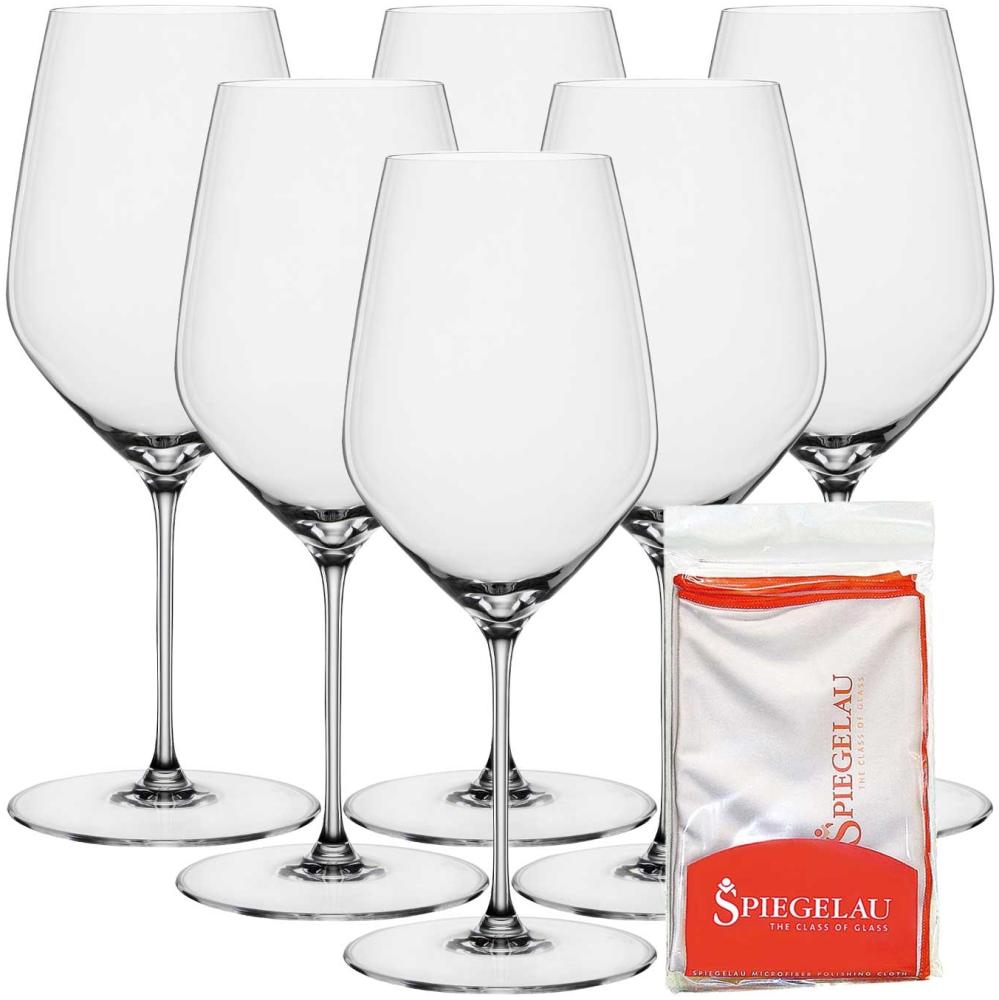 Spiegelau Hi-Lite Bordeauxglas 650 ml 6er Set + Poliertuch Bild 1