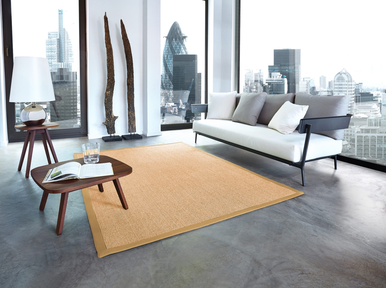 Sisal Premium Teppich ASTRA Manaus chablis/beige 300x300cm Bild 1