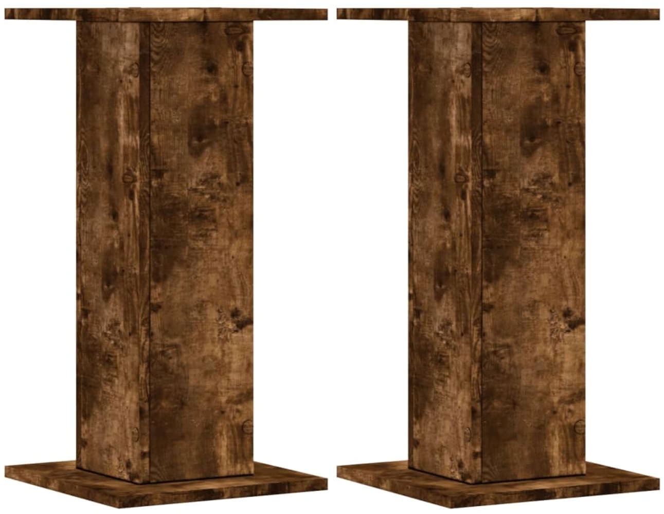 vidaXL Pflanzenständer 2 Stk. Räuchereiche 30x30x60 cm Holzwerkstoff 3307859 Bild 1