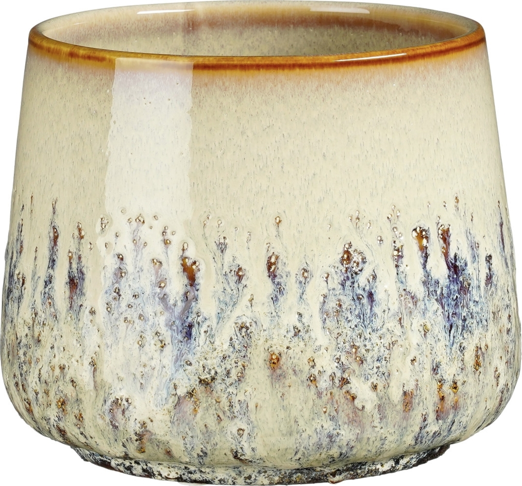 Mica Decorations Topf Mylo ceramic 13 x 16 cm beige Bild 1