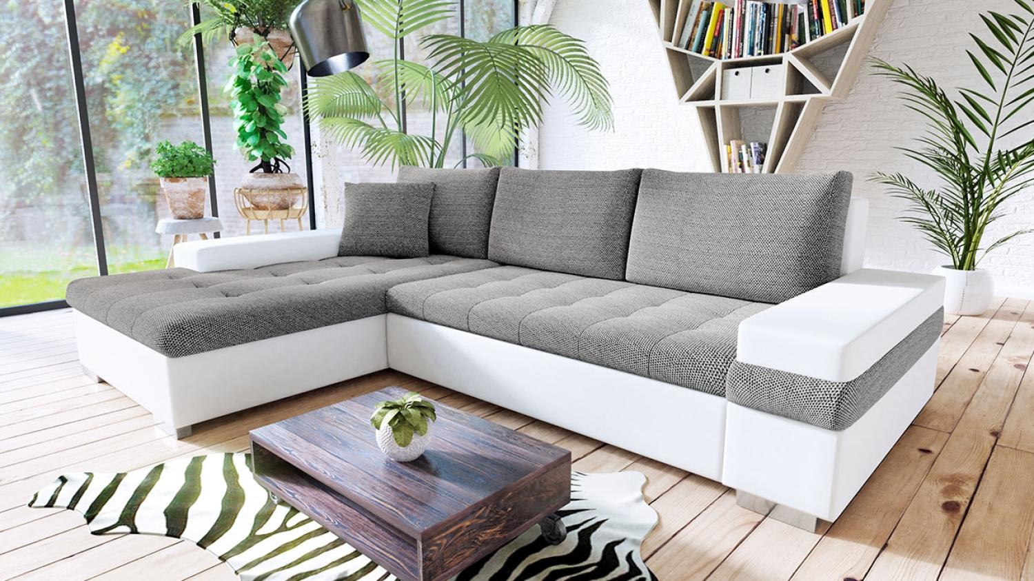 Ecksofa Bangkok Mini, Farbe: Soft 017 + Lawa 05 Bild 1