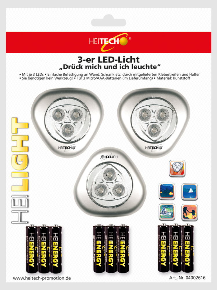 HEITECH HEI LED Unterbau-Leuchten 3er 350934 Bild 1