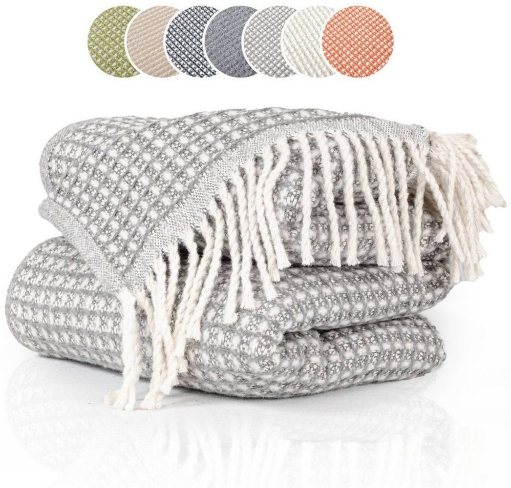 Plaid Kuscheldecke Tagesdecke hochwertige Reisedecke Wohndecke, ANRO, angenehm-weich Bild 1