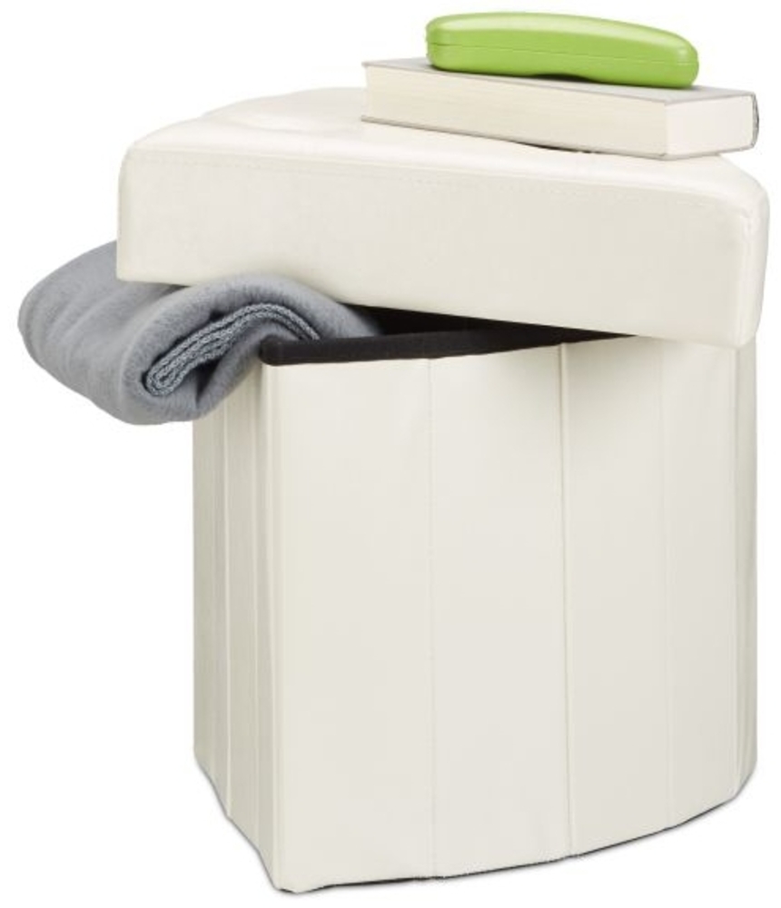 Eckiger Hocker mit Stauraum Bild 1