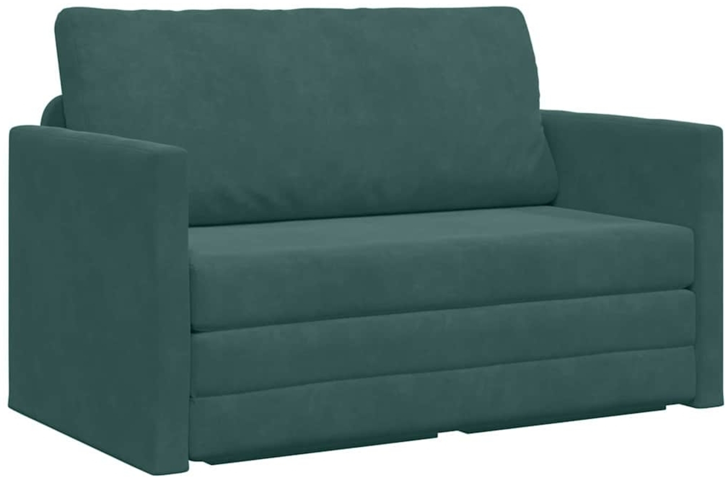 vidaXL Schlafsofa Dunkelgrün 124 x 204 x 61 cm Samt 4106704 Bild 1