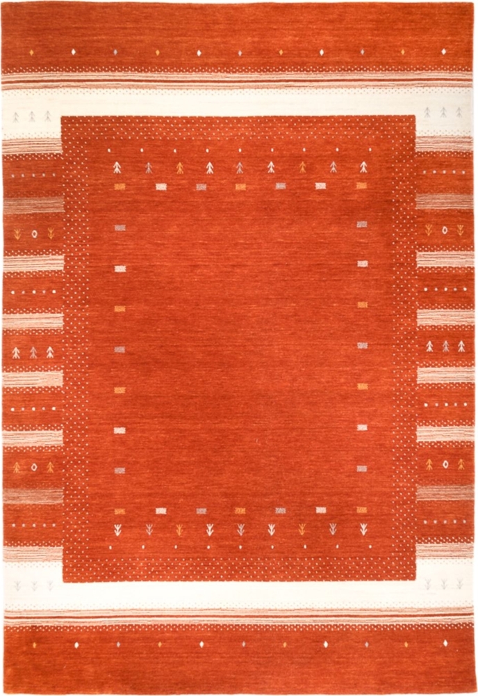 Morgenland Gabbeh Teppich - Loribaft Softy - Aurora Flair - rechteckig - 150 x 80 - Gold Bild 1