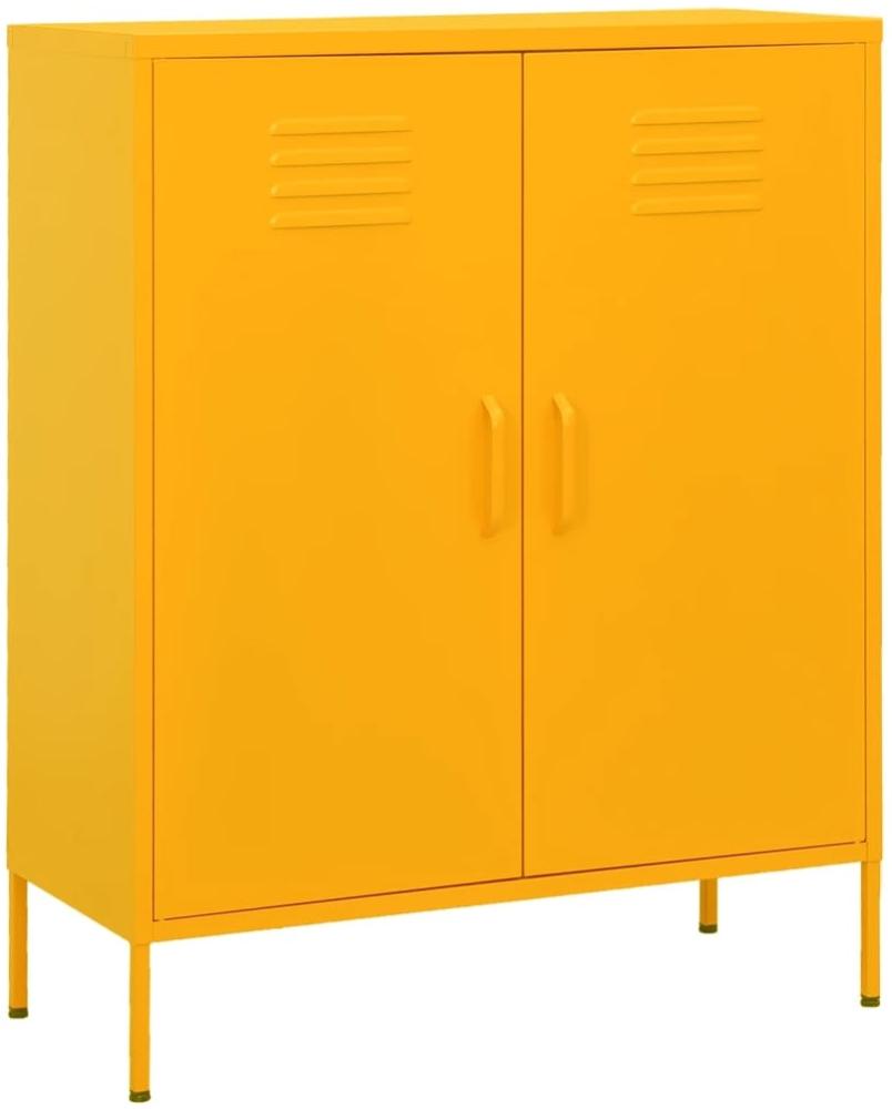 vidaXL Lagerschrank Senfgelb 80x35x101,5 cm Stahl [336164] Bild 1