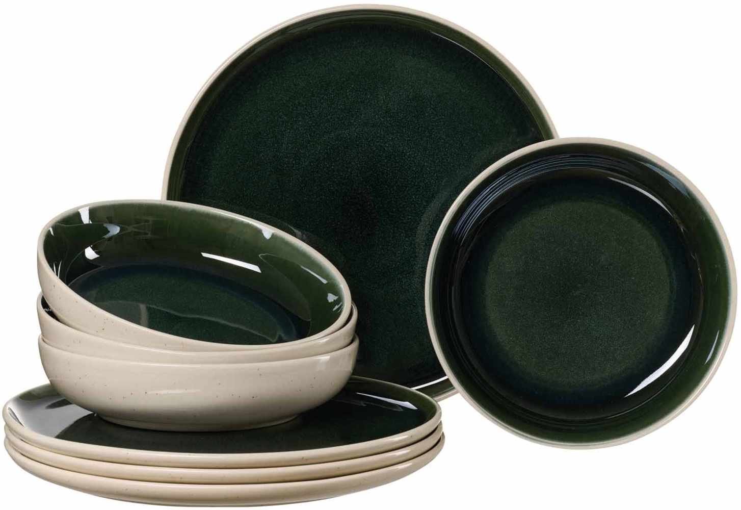 Ritzenhoff & Breker Skog Tafel-Set 8-teilig - Dunkelgrün Bild 1