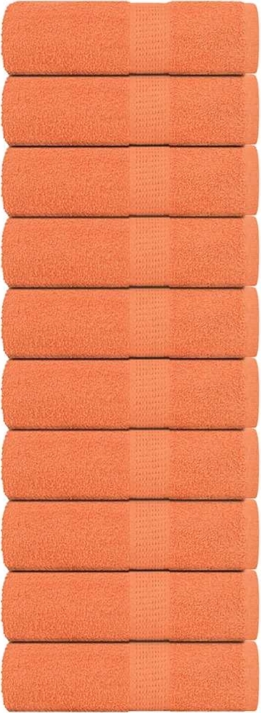 Gästetücher 10 Stk. Orange 30x50 cm 360 g/m² 100% Baumwolle 136901 Bild 1