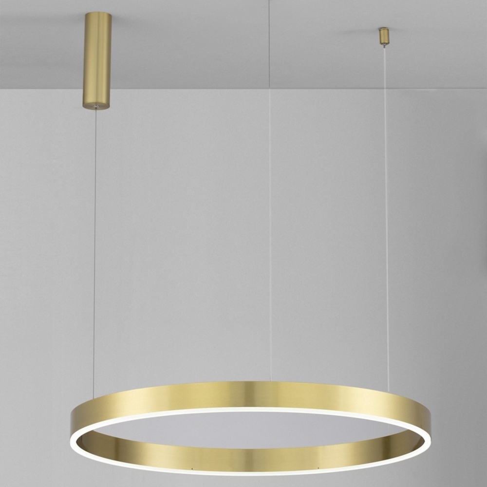 Nova Luce 9530207 MOTIF LED Pendelleuchte 80cm CCT 2700-6000K Messing Gold dimmbar Bild 1