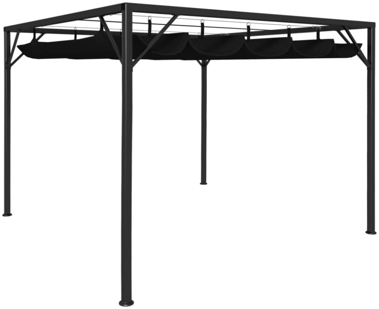 vidaXL Gartenpavillon mit ausziehbarem Dach 3×3 m Anthrazit 47954 Bild 1