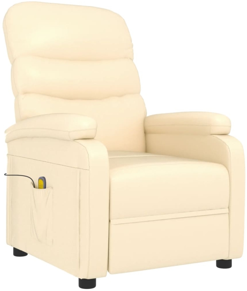 vidaXL Massagesessel Creme Kunstleder 289690 Bild 1