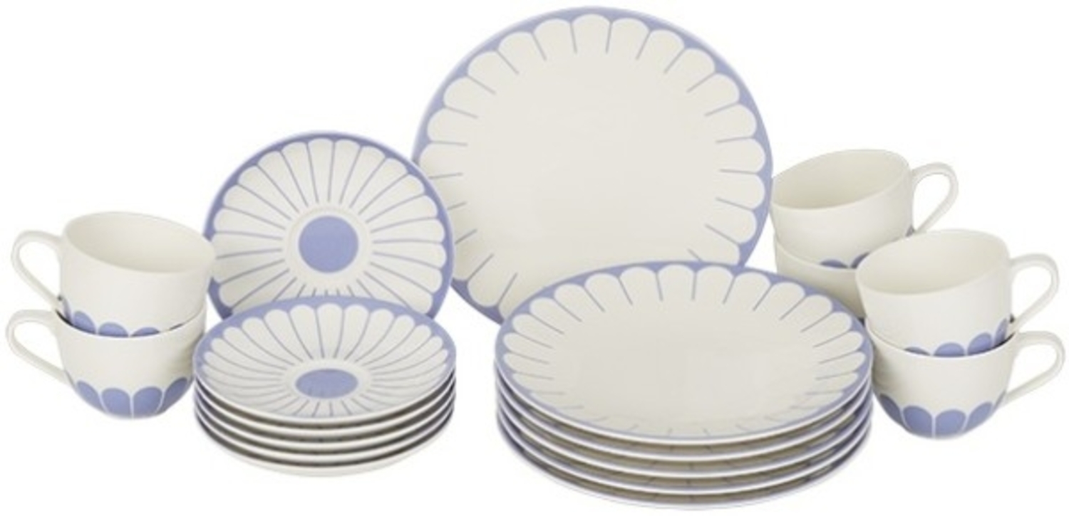 Villeroy & Boch Fleur Bleu Kaffee-Set für 6 Personen / 18 Teile Bild 1