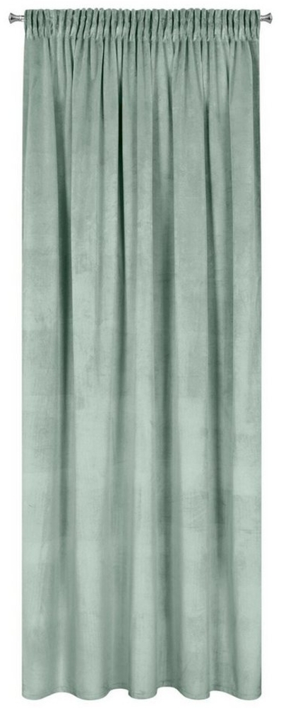 Design91 Vorhang Samtvorhänge Wohnzimmer Schlafzimmer Blickdicht Ösen Velours Velvet, Kräuselband Bild 1