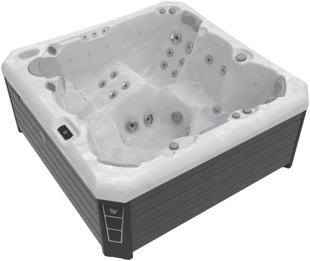 Wellis Malaga Life Whirlpool Außenwhirlpool 218x218x90cm für 6 Personen inkl. Thermocover Bild 1