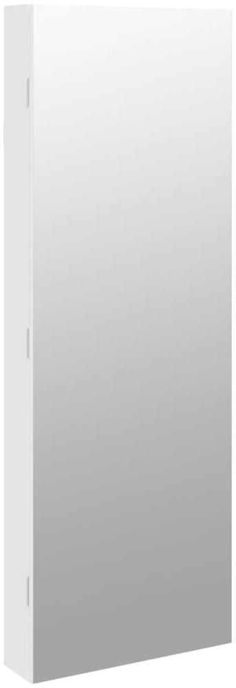 vidaXL Spiegel-Schmuckschrank mit LED-Beleuchtung Wandmontage Weiß 353244 Bild 1
