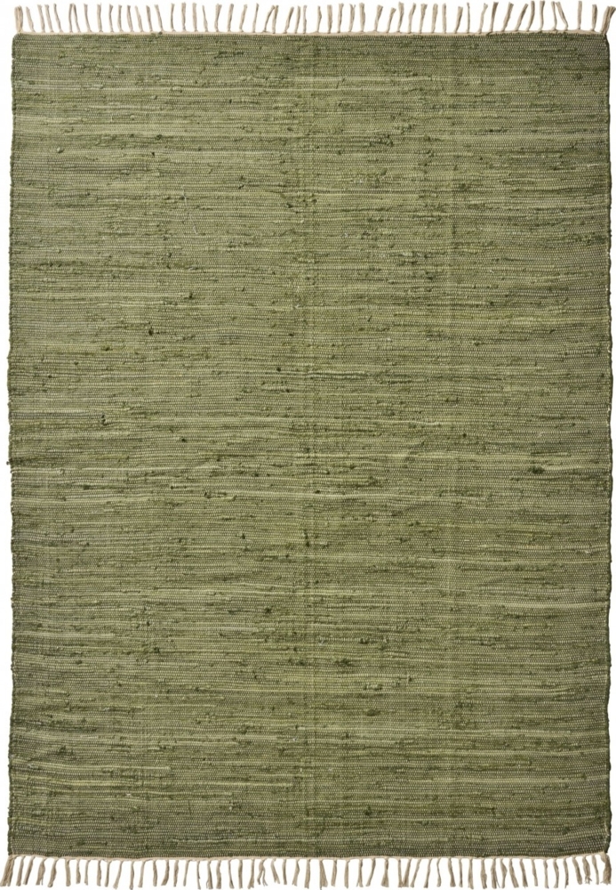 Ib Laursen - Teppich Flickenteppich Läufer 170x200cm Oliven Grün 65042-29 Bild 1