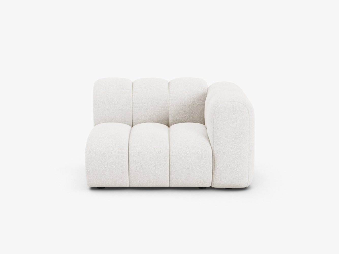 Micadoni Modul Lupine 1-Sitzer Rechts Boucle Baloo Weiß Bild 1