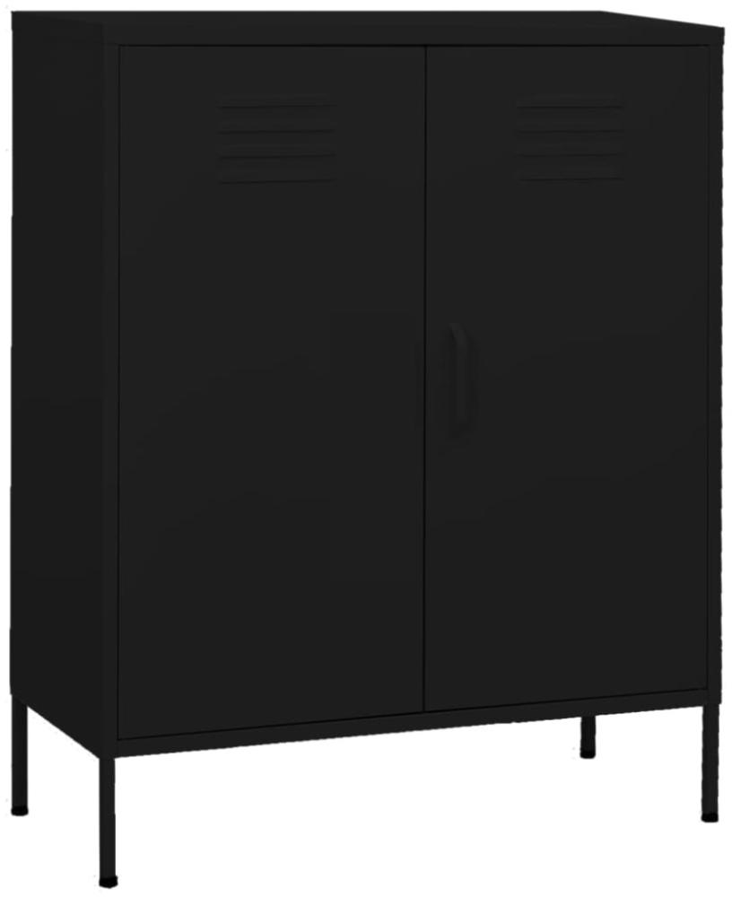 vidaXL Lagerschrank Schwarz 80x35x101,5 cm Stahl [336169] Bild 1