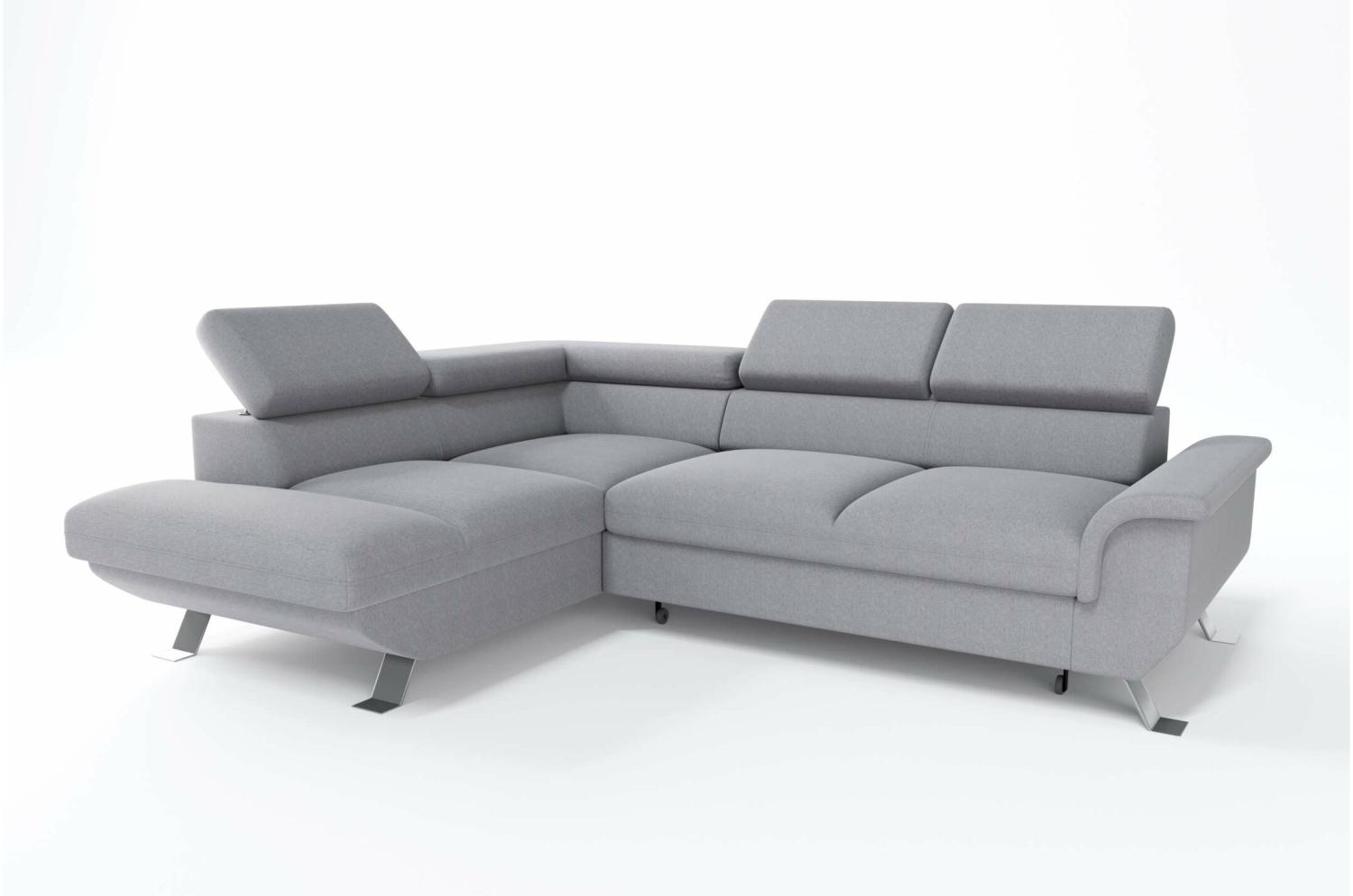 Stylefy Charlotta Ecksofa Strukturstoff INARI Schwarz Links Bild 1