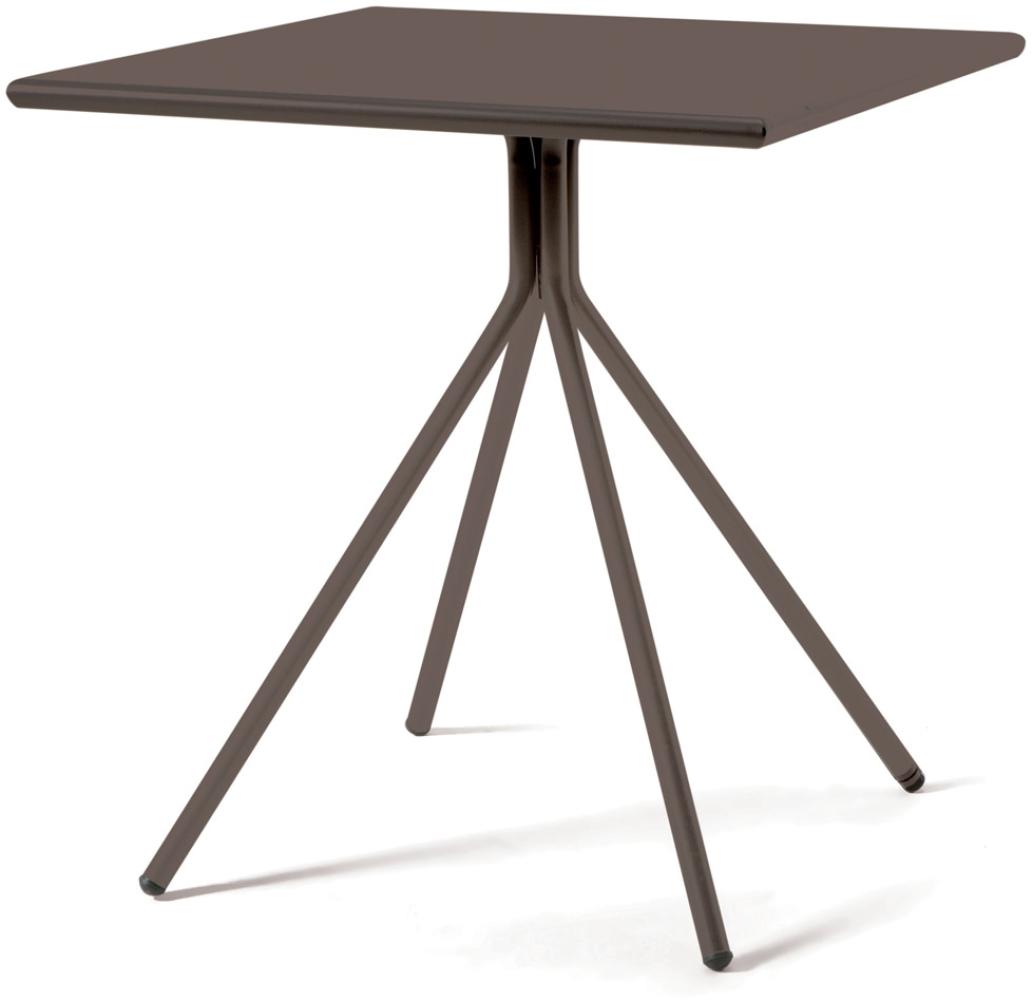 Outdoortisch Rick 80x80x75 cm bronze Bild 1