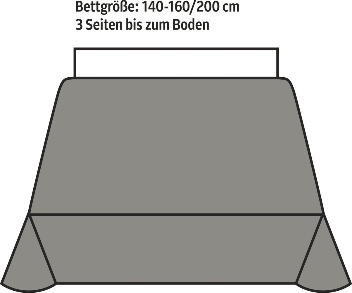 Kneer Tagesdecke La Diva, Tagesdecke aus Waffelpiqué, Rubin, 240 x 220 cm Bild 1