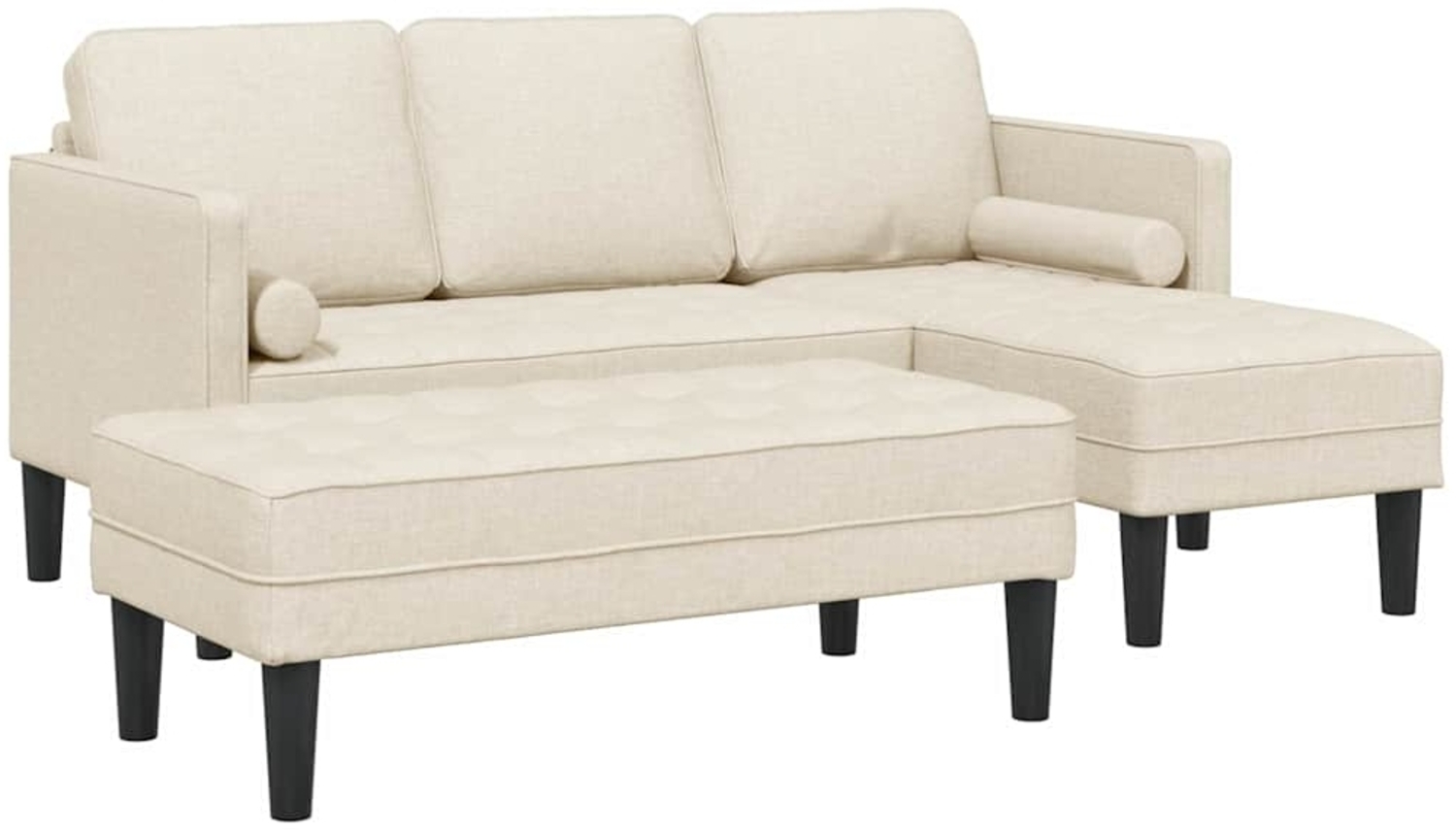 vidaXL Sofa Set 2 pcs Leinen 173 x 131 x 67 cm Stoff 3329263 Bild 1