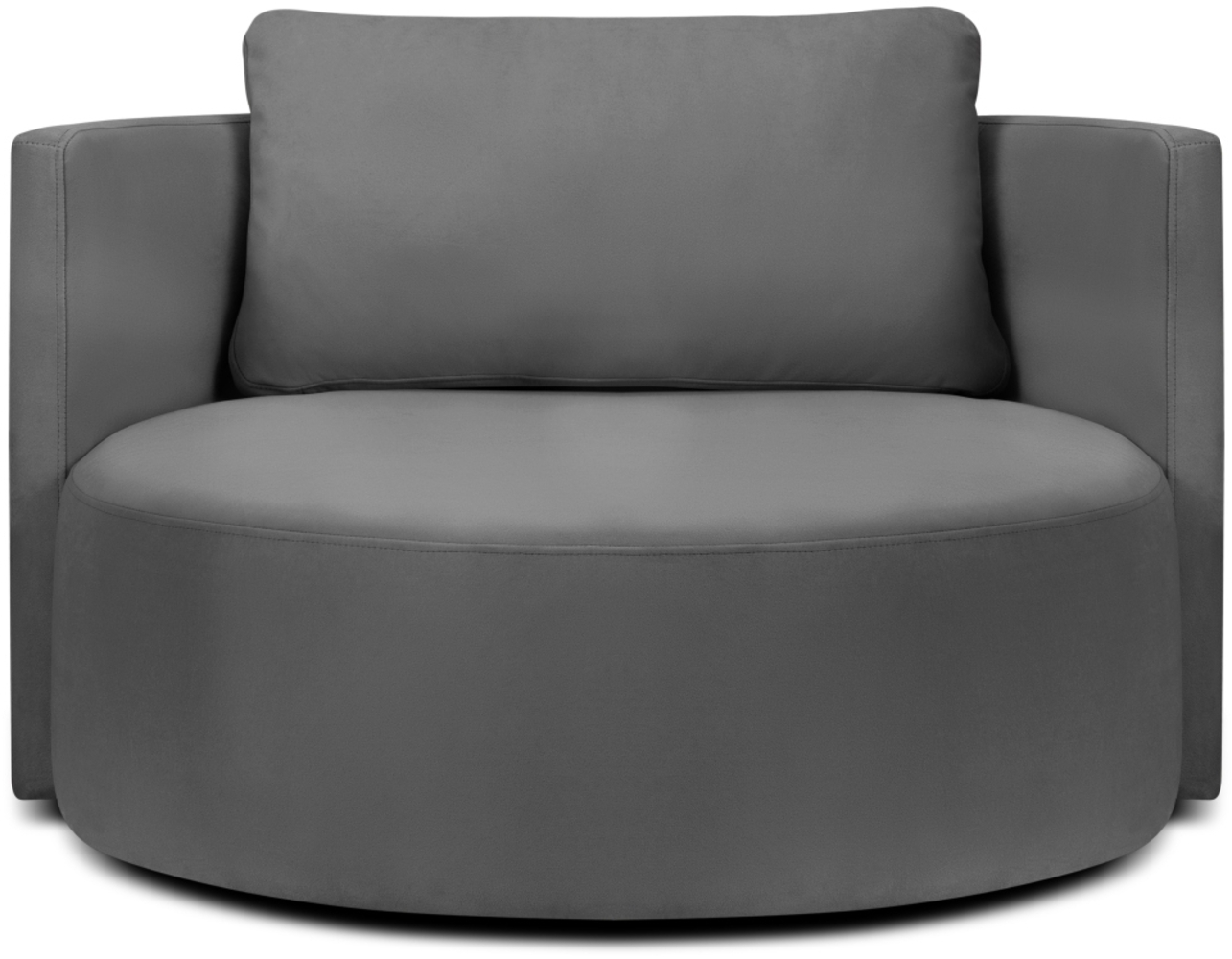 Micadoni Sessel Bliss 1,5-Sitzer Samt Dunkelgrau Bild 1