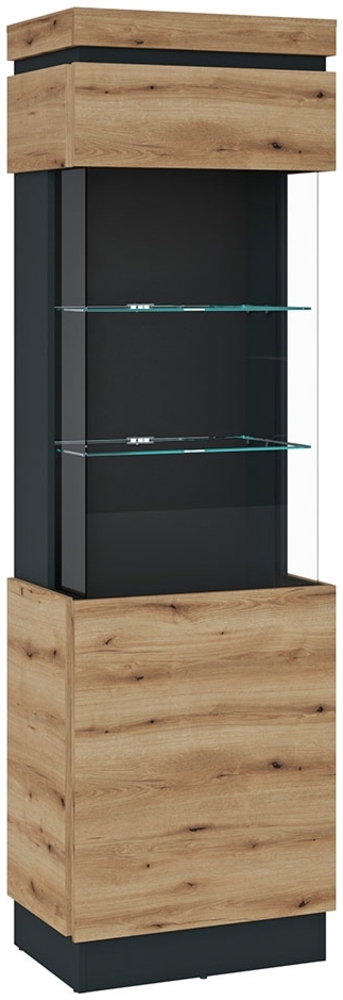 Vitrine Colditz / Corte, Holzwerkstoff, Holzfarben, 60 x 201 x 40 cm Bild 1