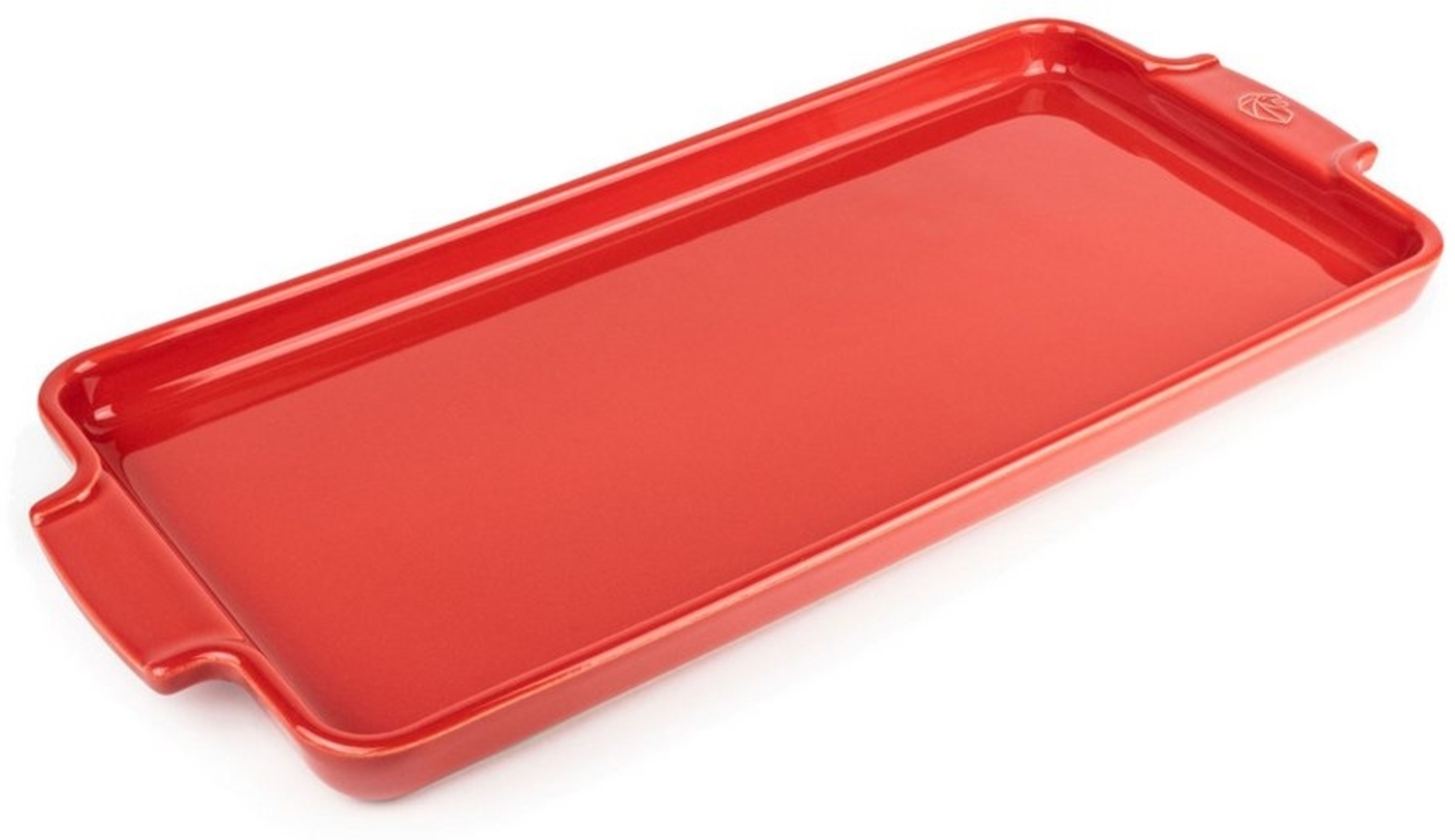 Peugeot Saveurs Appolia Platte, Servierplatte, Häppchenteller, Backform, Häppchen, Keramikplatte, Keramik, Rot, 40 cm, 60725 Bild 1